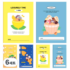 DADA 花生家族 1-2年級通用 17行窄版國小筆記本 2款 x 5入組, 混合色, 6套