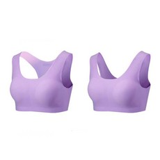 더시럽 여아용 학생 심리스 무봉재 노와이어 이너 브라 2종세트