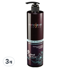 피토스토리 프리미엄 지성민감성 두피 샴푸, 3개, 500ml