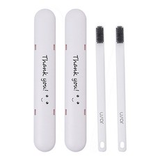 I Love Home超柔軟牙刷盒組 白色, 2組