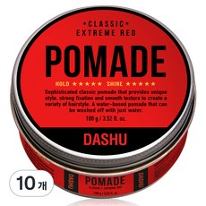 DASHU 男士經典Pomade Extreme Red定型髮膠, 100g, 10罐