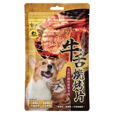 KPET 毛孩乾杯 燒烤片 犬貓用, 1包, 牛舌, 40g