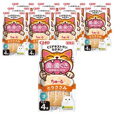 챠오츄르 고양이 짜먹는 간식 구강건강케어 4p, 닭가슴살, 32g, 12개 닭가슴살, 32g, 12개