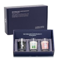 Yankee Candle Votive 3 種 + 玻璃架 3p 禮品套裝, 隨機發貨