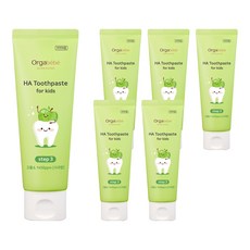Orgabebe 嬰幼兒用高含氟1450ppm牙膏 蘋果口味, 6個, 100g