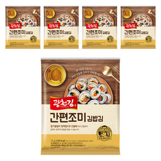 광천김 간편 조미 김밥김, 25g, 5개