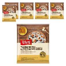 광천김 간편 조미 김밥김, 25g, 6개