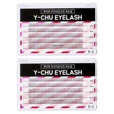 y-chu 高級單束局部假睫毛 11mm B-2-5, 黑色, 400個