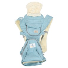 Gabesy 嘉貝星 嬰兒背巾豪華款, 12種背法 舒適省力 透氣不悶熱 四季通用 大容量儲物空間 適用於0-36個月, 綠色, 35 x 16 x 19cm, 1個