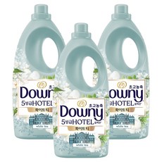 다우니 호텔 컬렉션 화이트티 초고농축 섬유유연제 본품, 2L, 3개