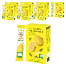 매일레몬 리얼 유기농 레몬즙, 280g, 8개