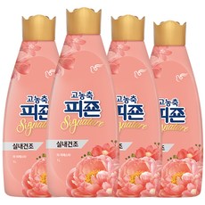 피죤 고농축 실내건조 시그니처 라피에스타 섬유유연제 본품, 1L, 4개