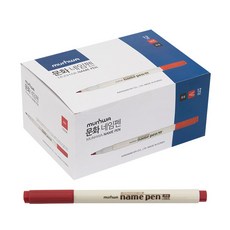 munhwa 簽字筆 12入, 紅色的, 12件