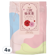 CHILL 愛吃 三紅仙女茶 無咖啡因, 10包, 3g, 4袋