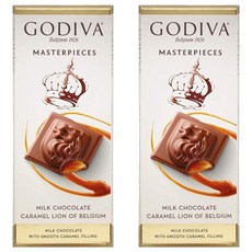 고디바 마스터피스 밀크초콜릿 카라멜, 86g, 2개