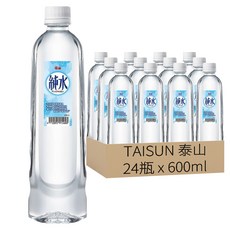 TAISUN 泰山 純水, 24瓶, 600ml