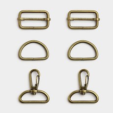 해피베어스 가방끈 안티큐 연결고리세트 30mm, 앤틱, 2세트