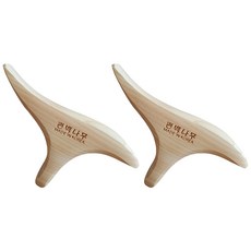 HINOKI ART 頂級扁柏刮痧按摩器, 2個, 混合顏色