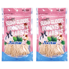 Armonto 阿曼特 鼠專用無鹽無調味原味鱈魚細絲, 蜜袋鼯/齧齒動物/兔子零食, 40g, 2包