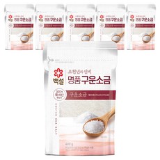 CJ BEKSUL 白雪 烤天日鹽, 400g, 6個