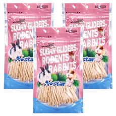 Armonto 阿曼特 鼠專用無鹽無調味原味鱈魚細絲, 蜜袋鼯/齧齒動物/兔子零食, 40g, 3包