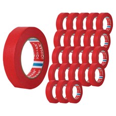 다다 칼라 마스킹테이프 빨강 25 mm x 20 m, 24개