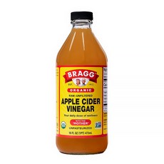 BRAGG 有機蘋果醋, 未過濾生醋 含醋母 酵素 946ml, 473ml, 1瓶