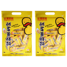 台灣親親 鹹蛋黃酥餅, 250g, 2袋