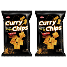 稑珍 curry chips 脆咖哩 輕辣味, 100g, 2包