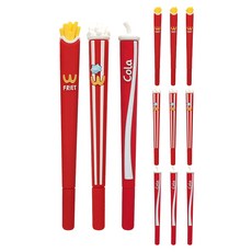 PINKFOOT 2000 速食中性筆 0.5mm 3件組, 薯條, 可樂, 爆米花, 4套