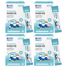 Kidsten 維他命D鋅益生菌粉隨身包, 4個, 60g