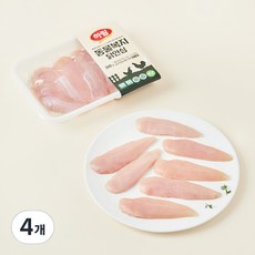하림 깨끗한농장 인증 동물복지 닭안심, 300g, 4개
