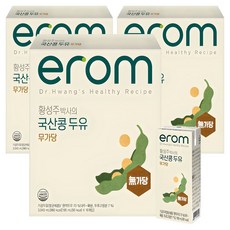 이롬 황성주 박사의 국산콩 두유 무가당, 190ml, 48개
