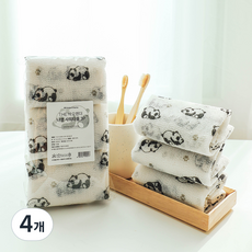 Arden Home THE 寶熊貓印花浴巾, 混合色, 3入, 4個