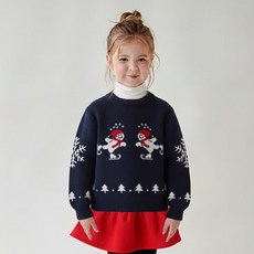 MARI N MORI 兒童雪花滑冰針織衫