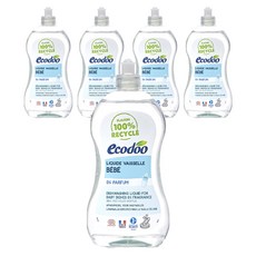 ECODO 法國 嬰兒奶瓶清潔劑 無香精, 500ml, 5個