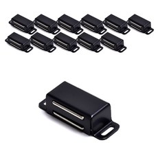 Sonjabisesang 不鏽鋼強力磁吸門扣 黑色, 12個