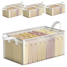 투명방수 리빙 수납 공간 박스 정리함, 6개