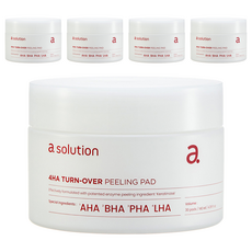 [純素美妝] A-Solution 4HA 煥膚去角質棉片, 5個, 30入