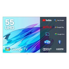 이노스 4K UHD 구글 3.0 화이트에디션 스마트 TV, 55인치, 55UHD Google, 벽걸이형, 방문설치