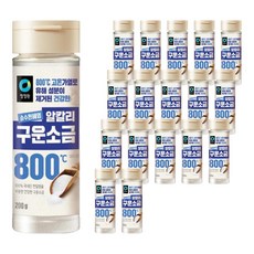 청정원 순수천혜염 알칼리 구운소금, 200g, 18개