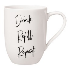 빌레로이앤보흐 스테이트먼트 머그컵 11.5 x 8 cm 드링크 리필 리핏, 혼합색상, 1개