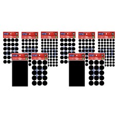 터치엠 미끄럼방지 스티커 5종, 2세트, 블랙