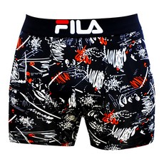 FILA 斐樂 男士涼感快乾抗菌平口內褲, M, 黑色