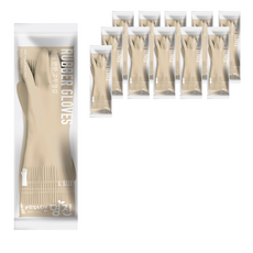 명진 손이편한 고무장갑 양손세트, 소프트샌드, 대(L), 12세트