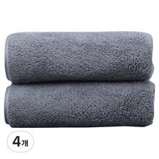 원이네 세면 타월 85g 면사, 그레이, 4개