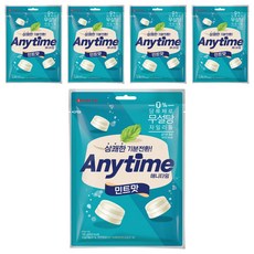 LOTTE 樂天 Anytime薄荷糖, 185g, 5袋