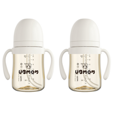 유비맘 시그니처 빨대컵, 200ml, 2개, 구름