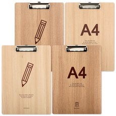 Popofancy 簡單木質剪貼板 230 x 320 毫米, 隨機發貨, 4個