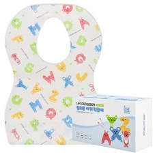 NATURE LOVE MERE 嬰兒拋棄式圍兜, 1個, ABC字母, 20入